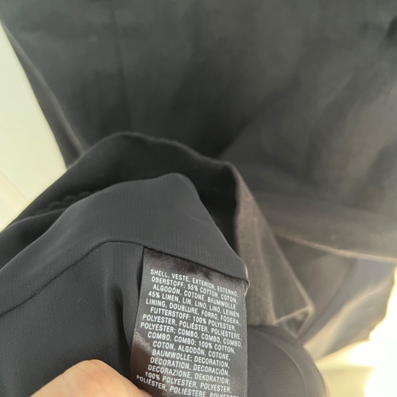 Postmark Oleander Openwork Shift Dress Size 8 Black ANTHROPOLOGIE Linen Cotton - Picture 8 of 15